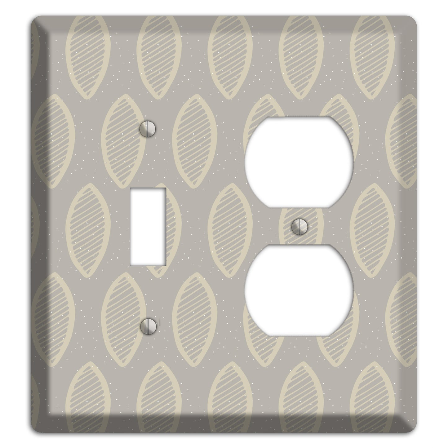 Simple Scandanavian Style W Toggle / Duplex Wallplate