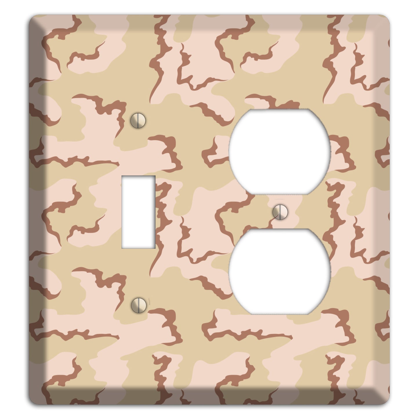 Coffee Stain Camo Toggle / Duplex Wallplate