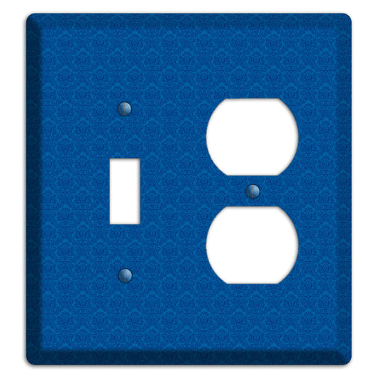 Blue Cartouche Toggle / Duplex Wallplate