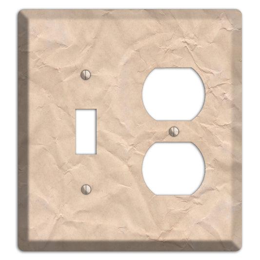 Aged Paper 5 Toggle / Duplex Wallplate