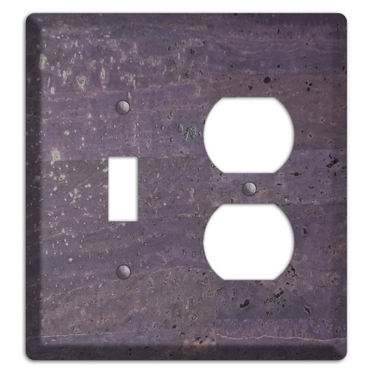 Eggplant Cork Toggle / Duplex Wallplate