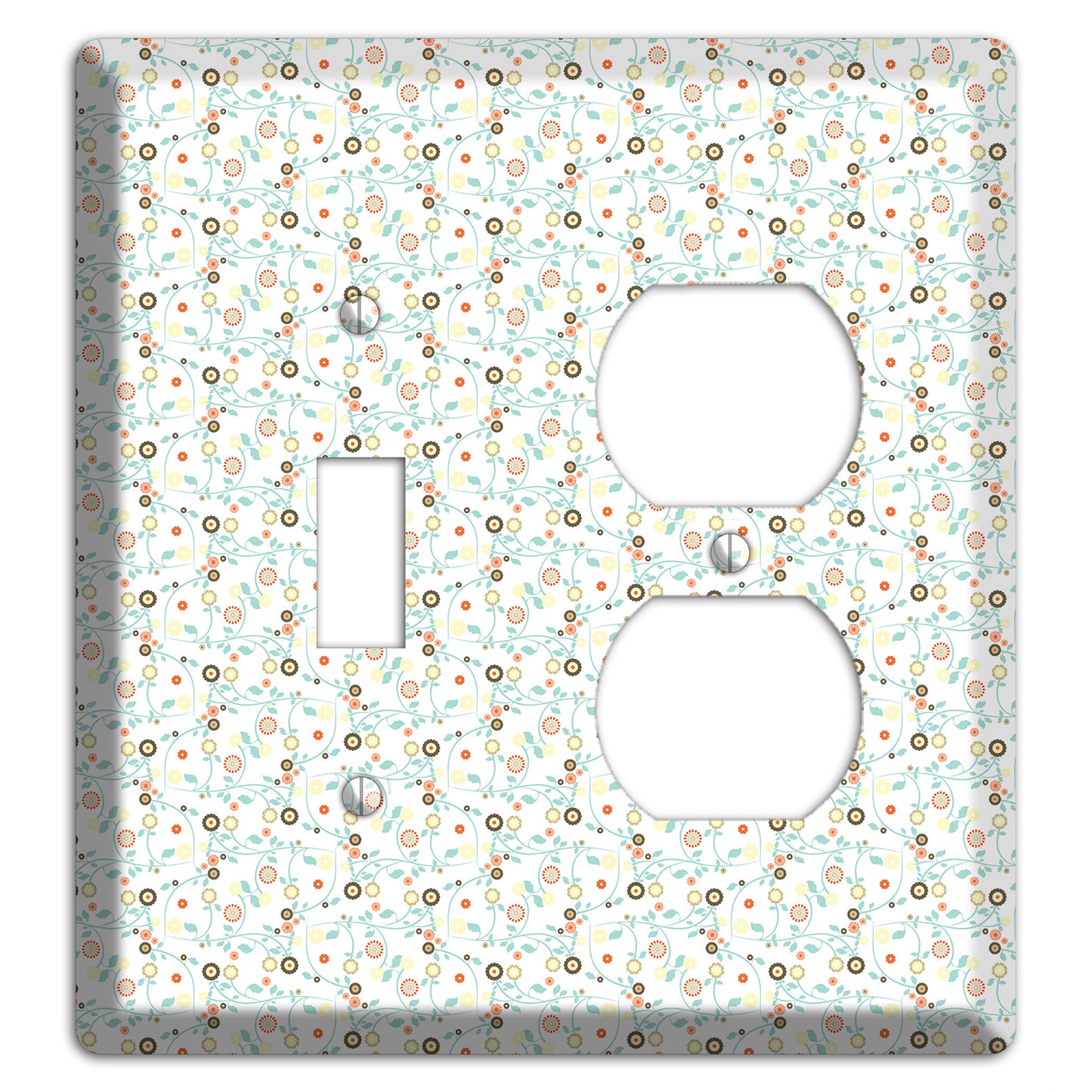 Small Cute Flowers Toggle / Duplex Wallplate