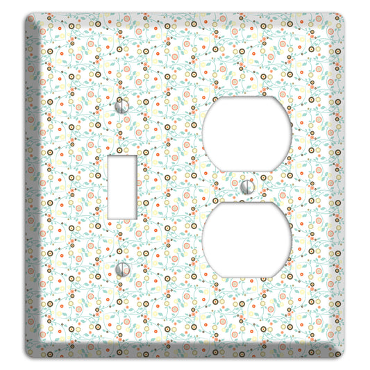 Small Cute Flowers Toggle / Duplex Wallplate