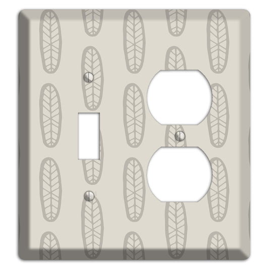 Simple Scandanavian Style K Toggle / Duplex Wallplate