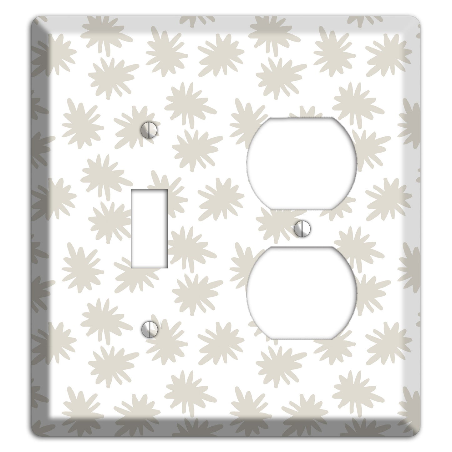 Simple Scandanavian Style CC Toggle / Duplex Wallplate