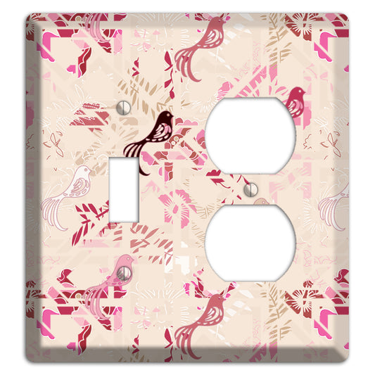 Floral Songbirds Toggle / Duplex Wallplate