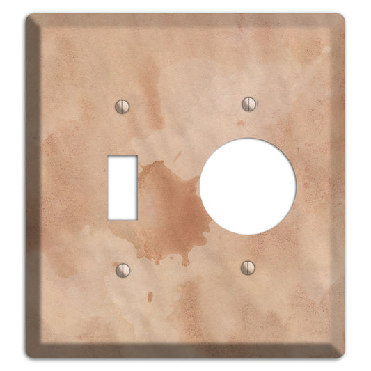 Aged Paper 2 Toggle / Receptacle Wallplate