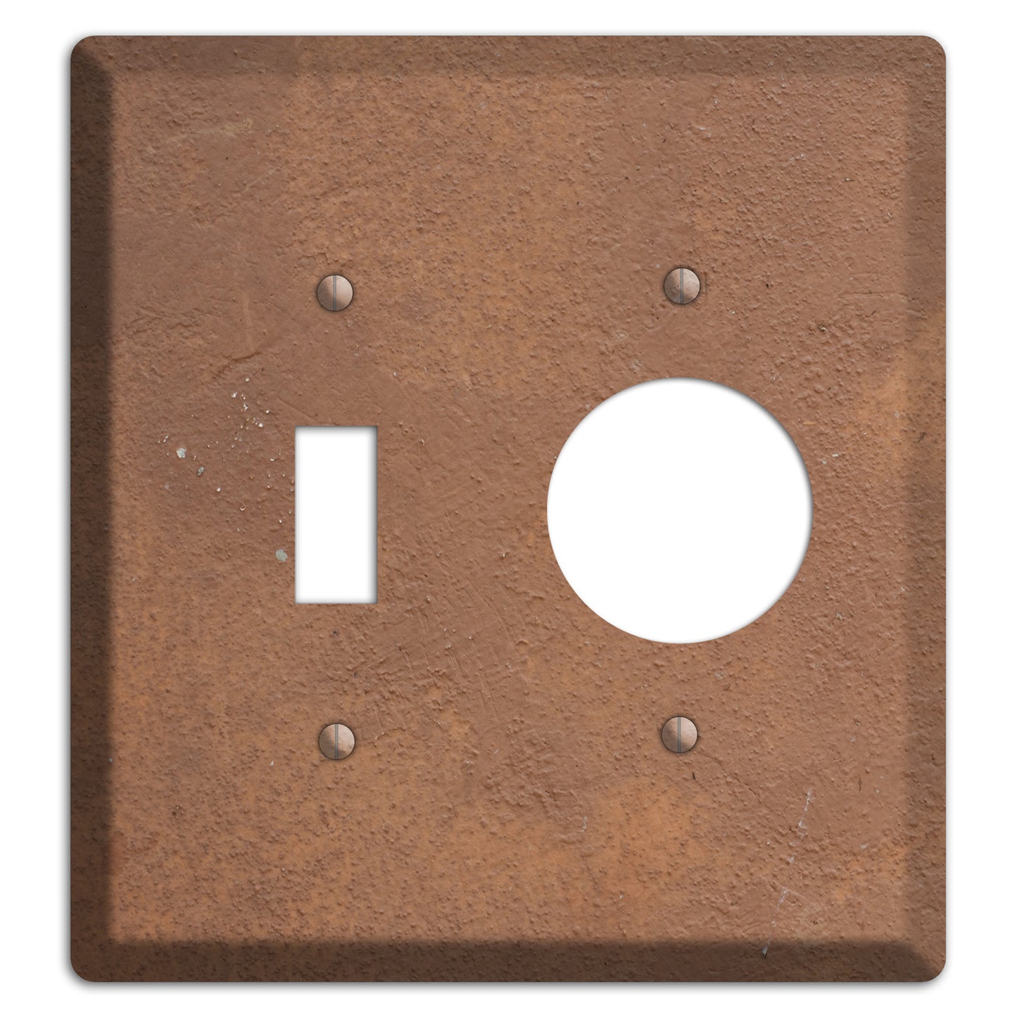 Brown Concrete Toggle / Receptacle Wallplate