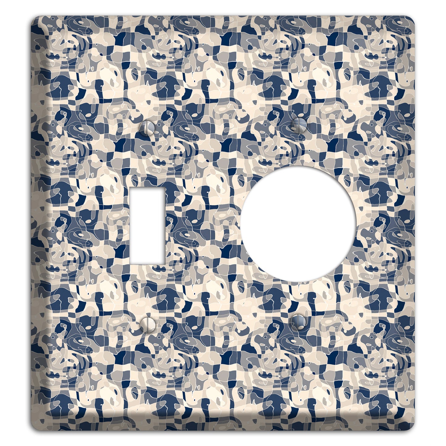 Multi Olive Bubble Dots Toggle / Receptacle Wallplate