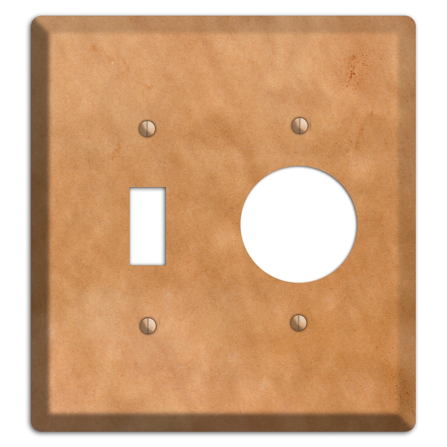 Aged Paper 9 Toggle / Receptacle Wallplate