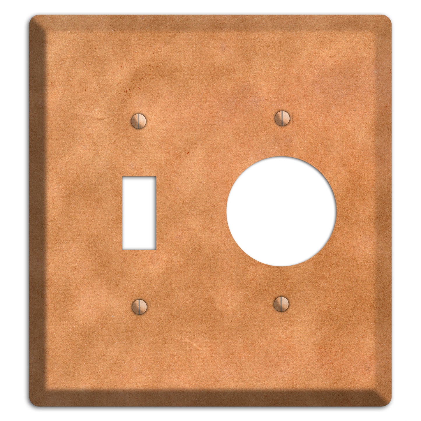 Aged Paper 8 Toggle / Receptacle Wallplate