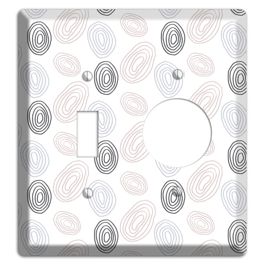 Abstract 4 Toggle / Receptacle Wallplate