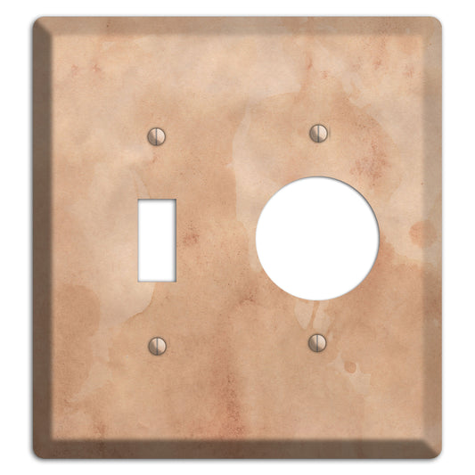 Aged Paper 1 Toggle / Receptacle Wallplate