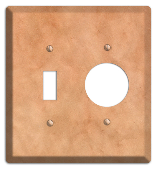 Aged Paper 12 Toggle / Receptacle Wallplate