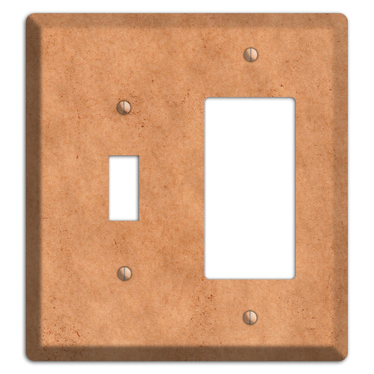 Aged Paper 7 Toggle / Rocker Wallplate