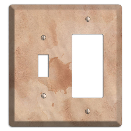 Aged Paper 2 Toggle / Rocker Wallplate