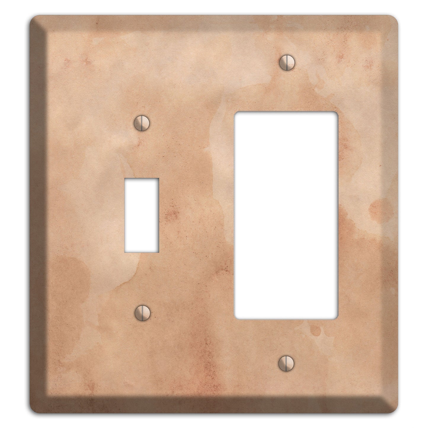 Aged Paper 1 Toggle / Rocker Wallplate