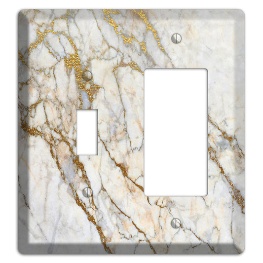 Marigold Marble Toggle / Rocker Wallplate