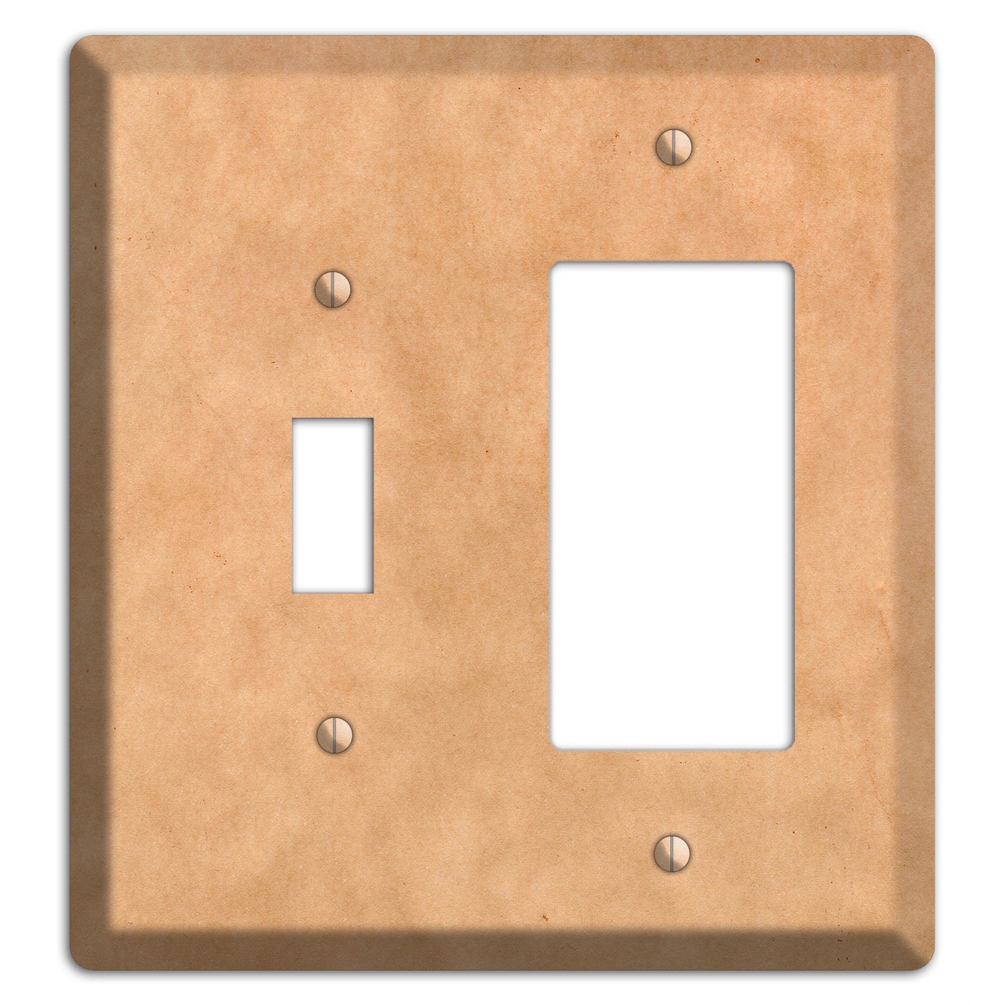 Aged Paper 10 Toggle / Rocker Wallplate