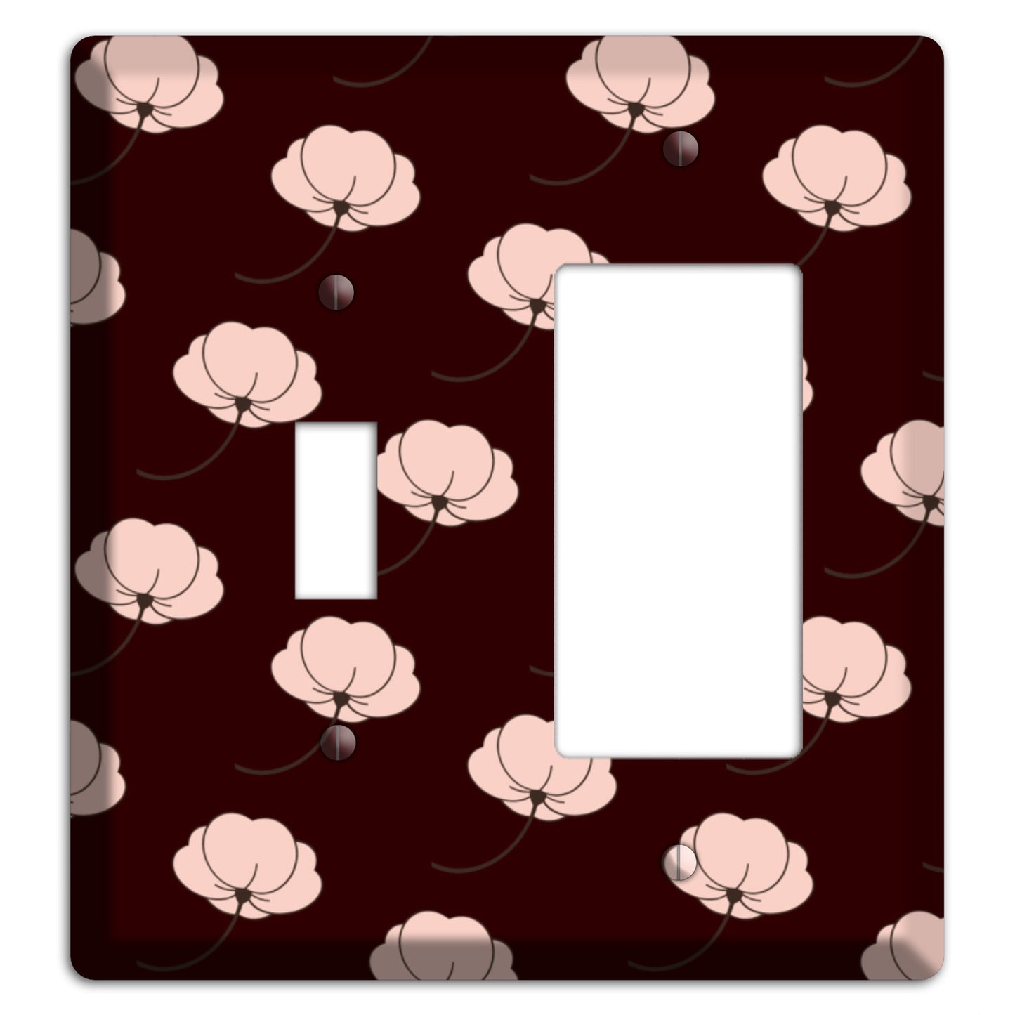 Asian Blossoms Toggle / Rocker Wallplate