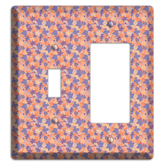 Autumn Leaves Overlay Toggle / Rocker Wallplate