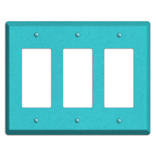 Medium Turquoise Kraft 3 Rocker Wallplate