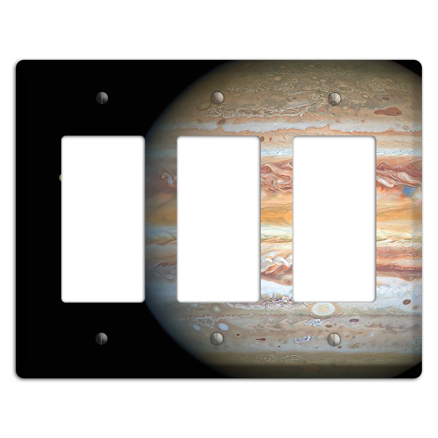 Hubble's View of Jupiter and Europa 3 Rocker Wallplate