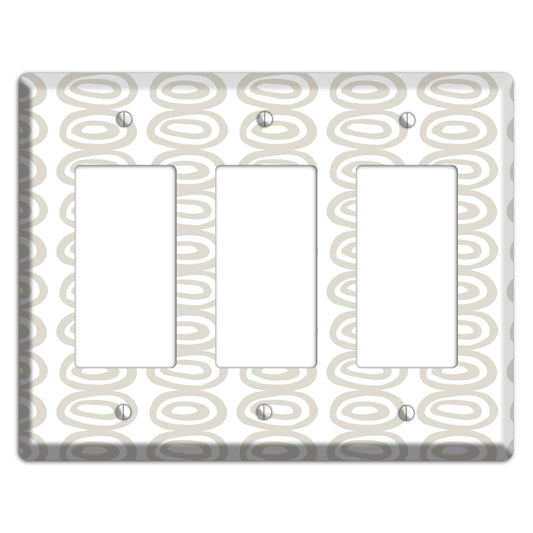 Simple Scandanavian Style S 3 Rocker Wallplate