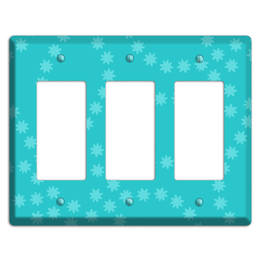 Multi Turquoise Constellation 3 Rocker Wallplate