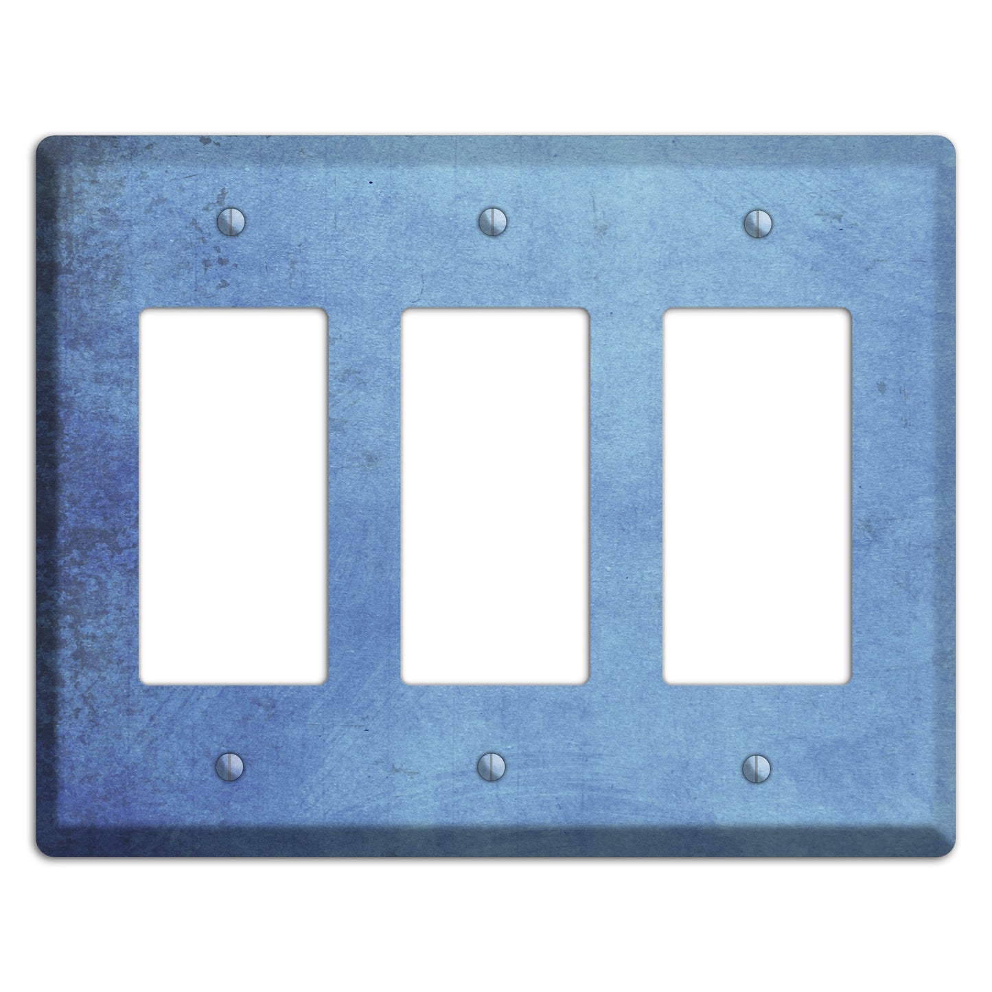 Polo Blue Vintage Grunge 3 Rocker Wallplate