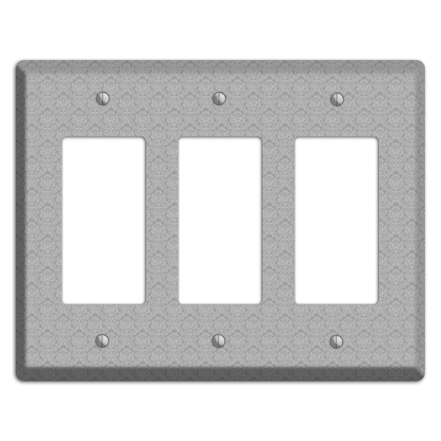 Light Grey Cartouche 3 Rocker Wallplate