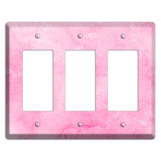 Cinderella Pink Texture 3 Rocker Wallplate