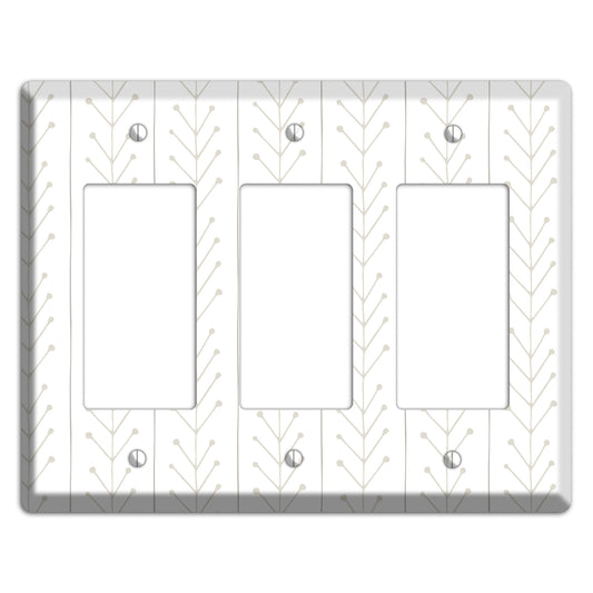 Simple Scandanavian Style F 3 Rocker Wallplate