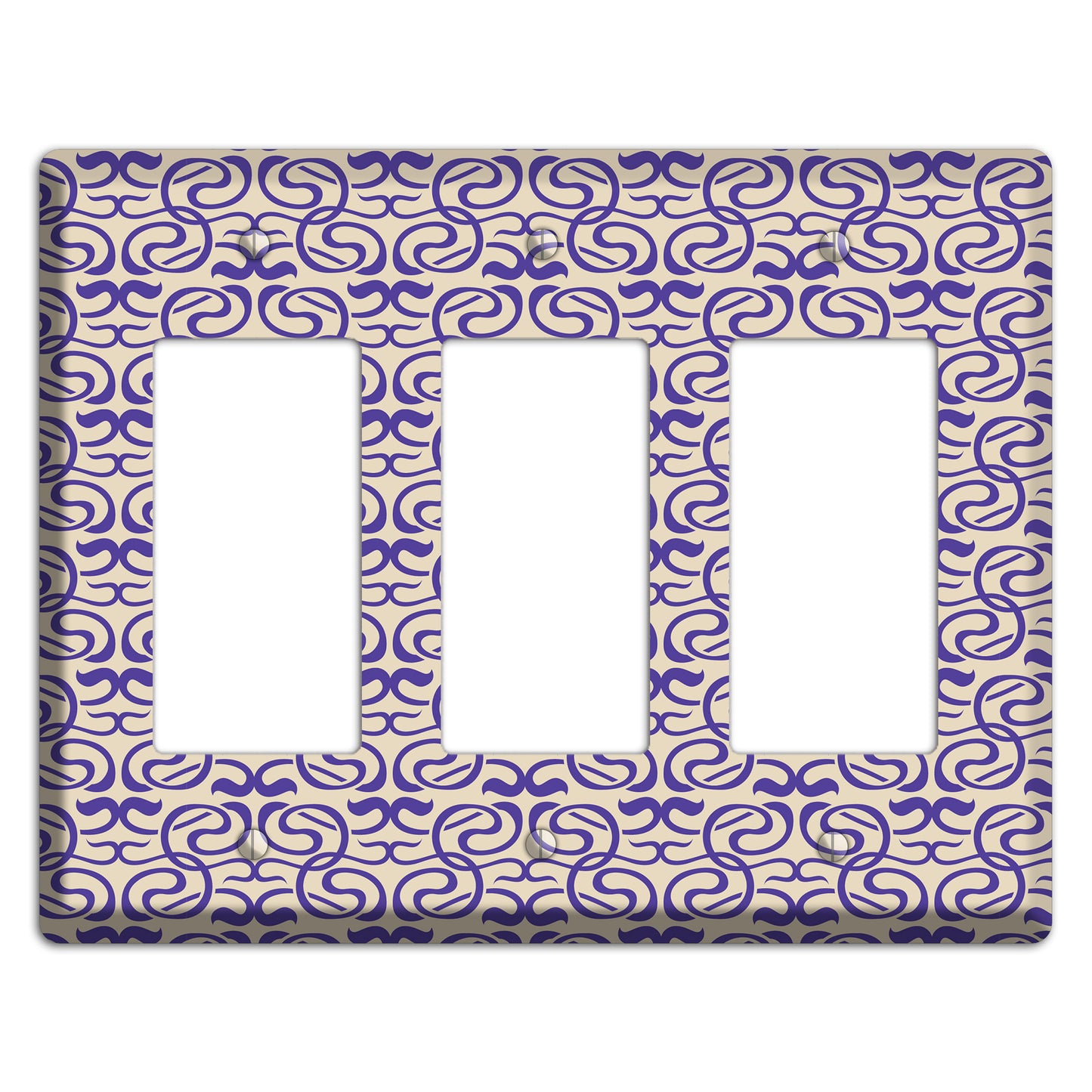 Nouveau Swirls 3 Rocker Wallplate