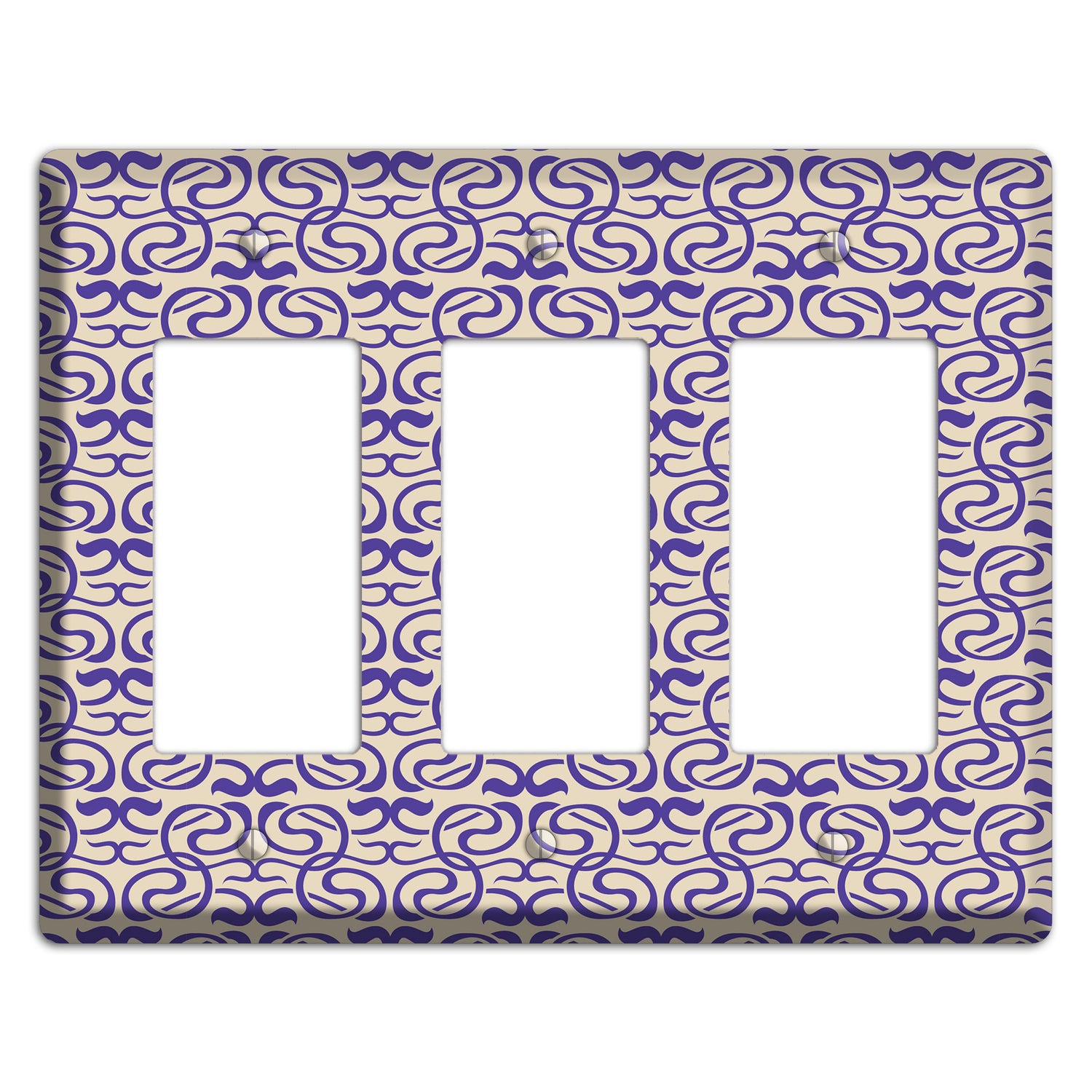 Nouveau Swirls 3 Rocker Wallplate