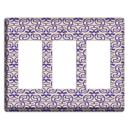 Nouveau Swirls 3 Rocker Wallplate