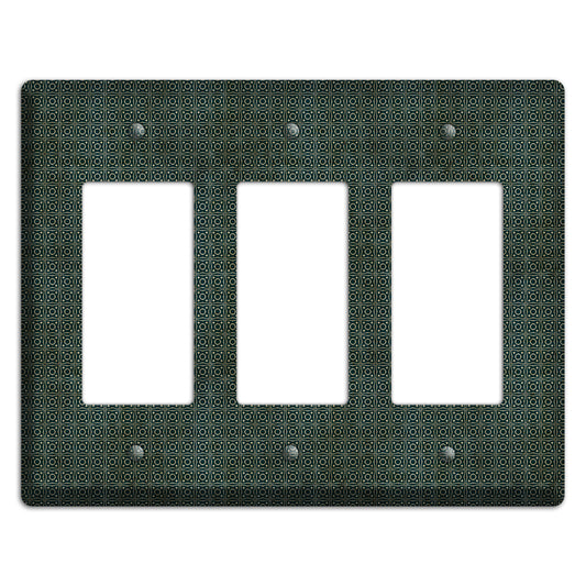 Dark Green Grunge Tiny Tiled Tapestry 4 3 Rocker Wallplate