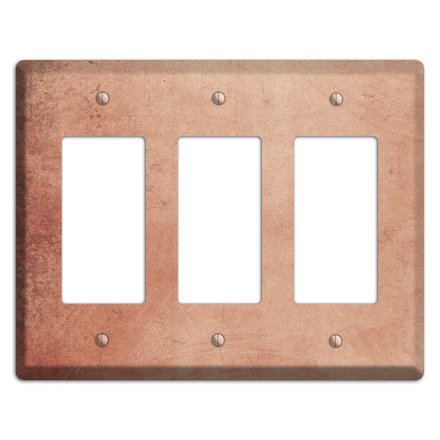 Tan Vintage Grunge 3 Rocker Wallplate