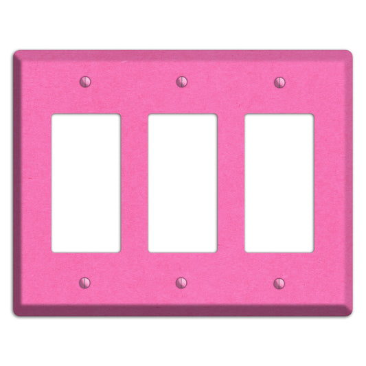 Persian Pink Kraft 3 Rocker Wallplate