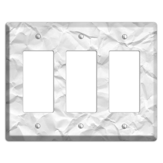 Alto Crinkled Paper 3 Rocker Wallplate