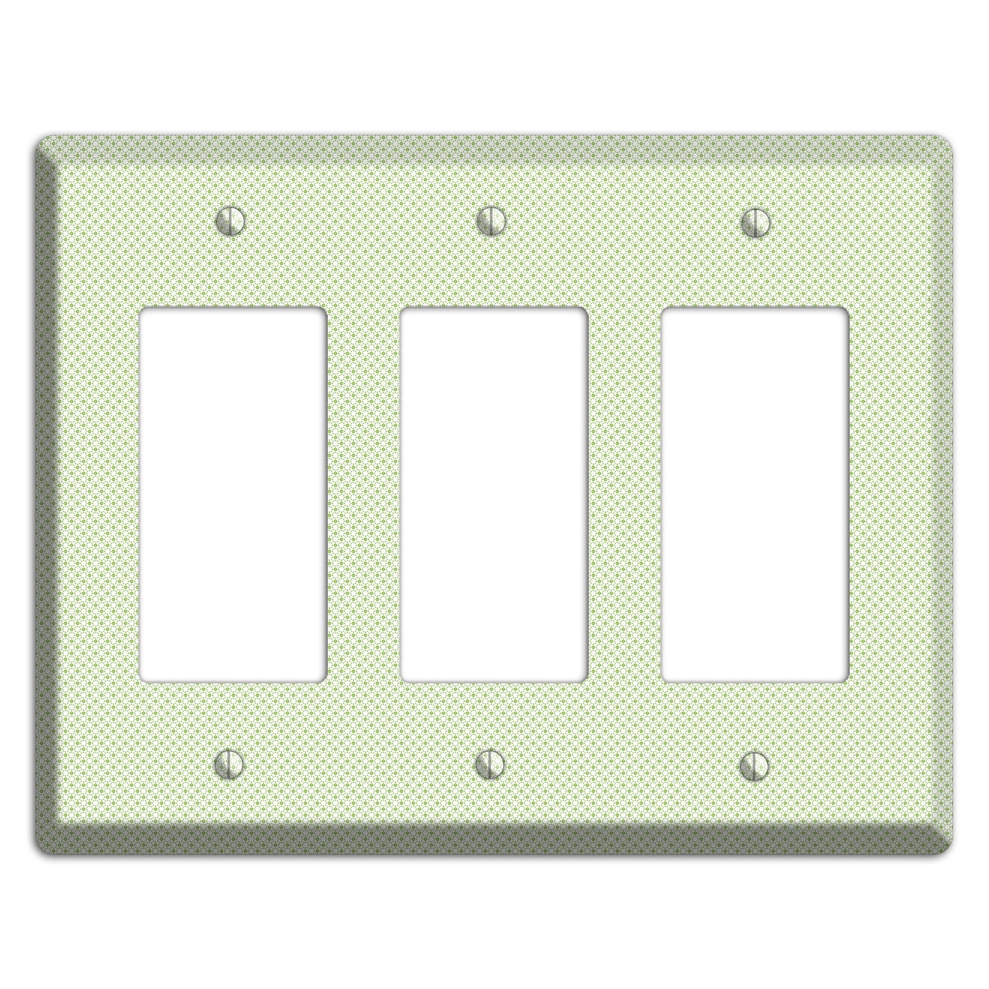 Light Green Tiny Geometric 3 Rocker Wallplate