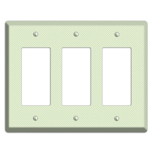 Light Green Tiny Geometric 3 Rocker Wallplate