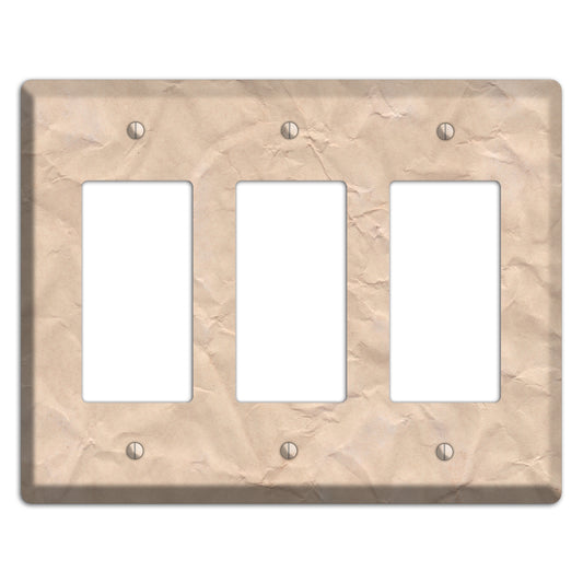 Aged Paper 5 3 Rocker Wallplate