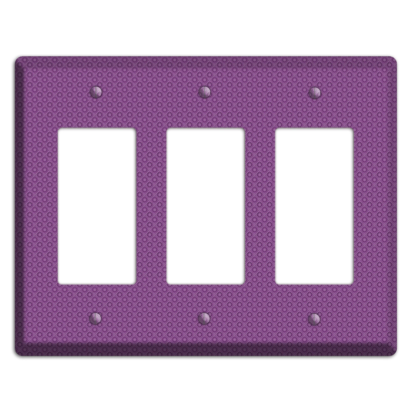 Multi Purple Foulard 3 Rocker Wallplate