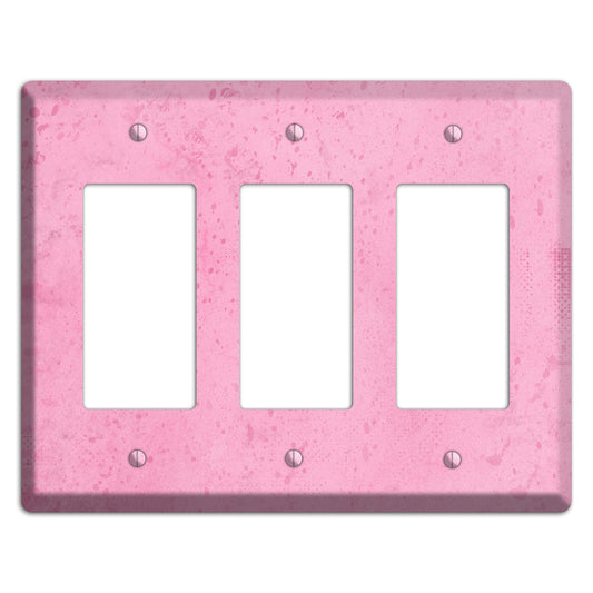 Illusion Pink Texture 3 Rocker Wallplate