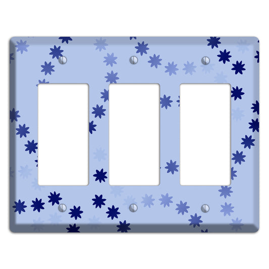 Periwinkle with Blue Constellation 3 Rocker Wallplate