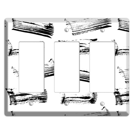 Ink Brushstrokes 1 3 Rocker Wallplate