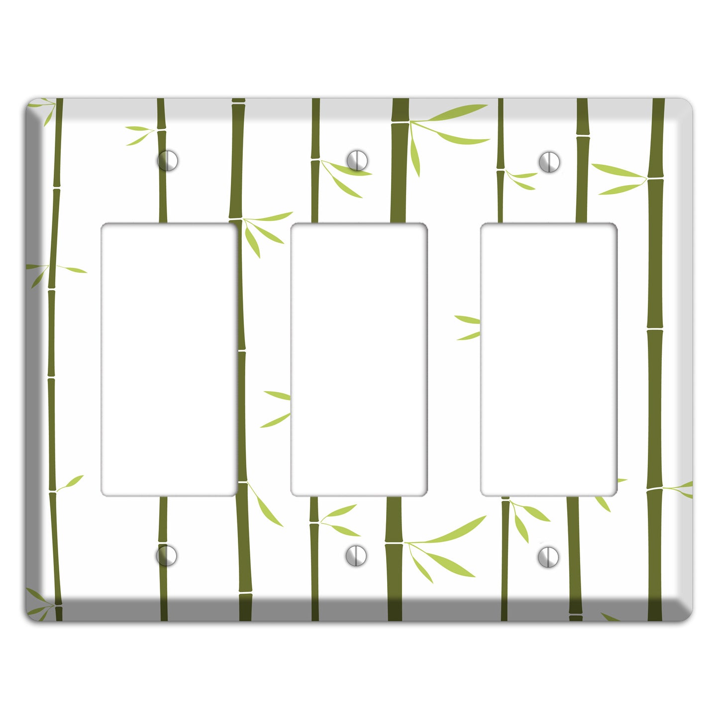 Green Bamboo 3 Rocker Wallplate