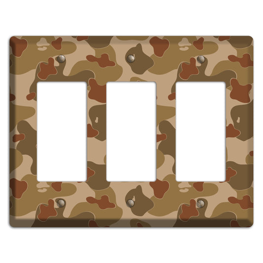 Earth Brown Camo 3 Rocker Wallplate