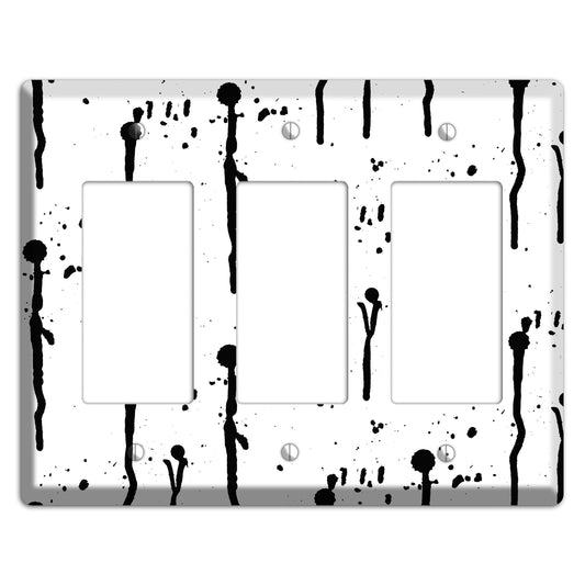 Ink Drips 5 3 Rocker Wallplate